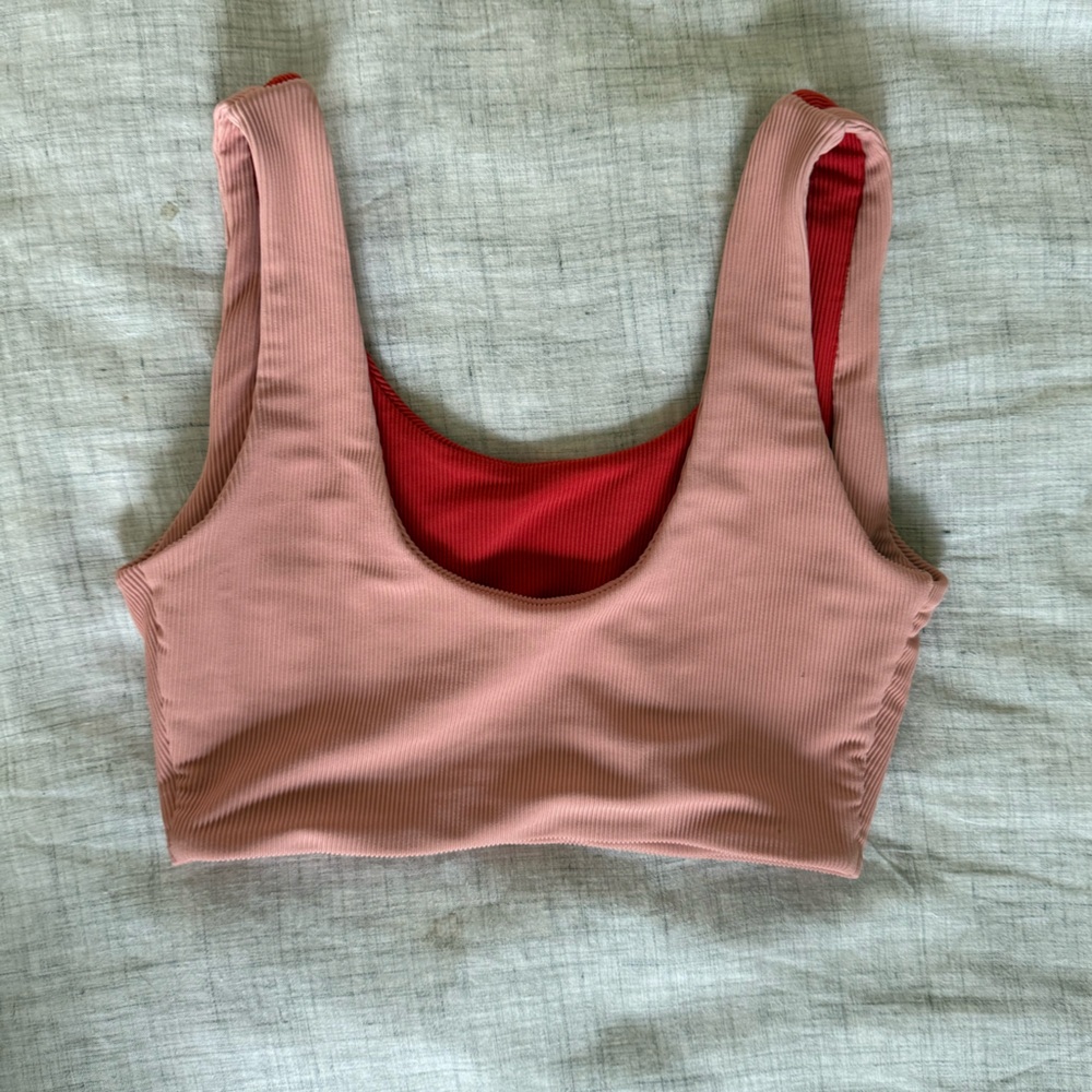L Space Pink Sports Bra